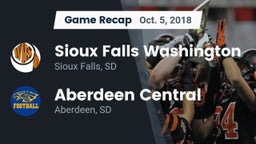 Recap: Sioux Falls Washington  vs. Aberdeen Central  2018