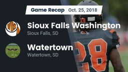 Recap: Sioux Falls Washington  vs. Watertown  2018