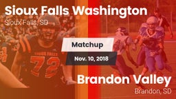 Matchup: Sioux Falls vs. Brandon Valley  2018