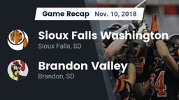 Recap: Sioux Falls Washington  vs. Brandon Valley  2018