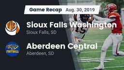 Recap: Sioux Falls Washington  vs. Aberdeen Central  2019