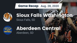 Recap: Sioux Falls Washington  vs. Aberdeen Central  2020