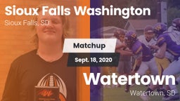 Matchup: Sioux Falls vs. Watertown  2020