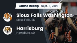 Recap: Sioux Falls Washington  vs. Harrisburg  2020