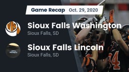 Recap: Sioux Falls Washington  vs. Sioux Falls Lincoln  2020