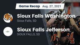 Recap: Sioux Falls Washington  vs. Sioux Falls Jefferson  2021