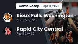 Recap: Sioux Falls Washington  vs. Rapid City Central  2021