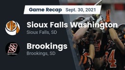 Recap: Sioux Falls Washington  vs. Brookings  2021