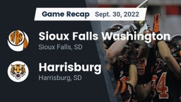 Recap: Sioux Falls Washington  vs. Harrisburg  2022