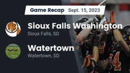 Recap: Sioux Falls Washington  vs. Watertown  2023