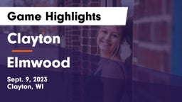 Clayton  vs Elmwood  Game Highlights - Sept. 9, 2023