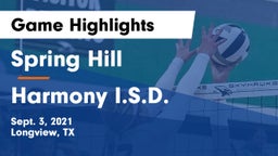 Spring Hill  vs Harmony I.S.D. Game Highlights - Sept. 3, 2021