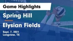 Spring Hill  vs Elysian Fields  Game Highlights - Sept. 7, 2021