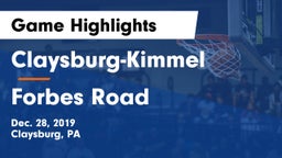 Claysburg-Kimmel  vs Forbes Road Game Highlights - Dec. 28, 2019