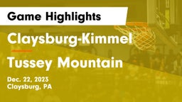 Claysburg-Kimmel  vs Tussey Mountain  Game Highlights - Dec. 22, 2023