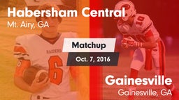 Matchup: Habersham Central vs. Gainesville  2016