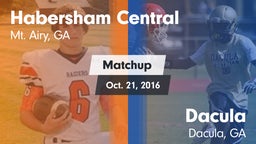 Matchup: Habersham Central vs. Dacula  2016