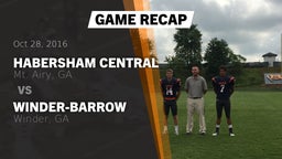 Recap: Habersham Central vs. Winder-Barrow  2016