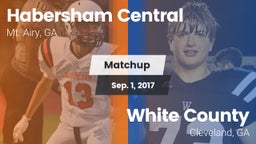 Matchup: Habersham Central vs. White County  2017
