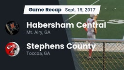 Recap: Habersham Central vs. Stephens County  2017