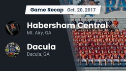Recap: Habersham Central vs. Dacula  2017