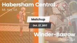 Matchup: Habersham Central vs. Winder-Barrow  2017