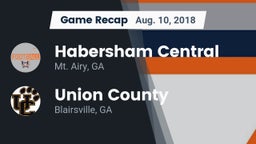 Recap: Habersham Central vs. Union County  2018