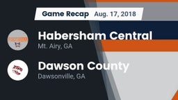 Recap: Habersham Central vs. Dawson County  2018