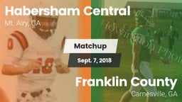 Matchup: Habersham Central vs. Franklin County  2018