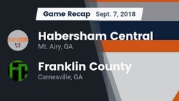 Recap: Habersham Central vs. Franklin County  2018