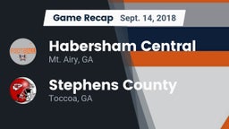 Recap: Habersham Central vs. Stephens County  2018