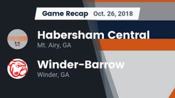 Recap: Habersham Central vs. Winder-Barrow  2018