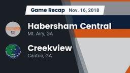 Recap: Habersham Central vs. Creekview  2018