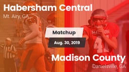 Matchup: Habersham Central vs. Madison County  2019