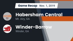 Recap: Habersham Central vs. Winder-Barrow  2019