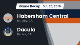 Recap: Habersham Central vs. Dacula  2019