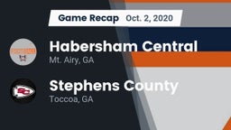 Recap: Habersham Central vs. Stephens County  2020