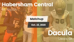 Matchup: Habersham Central vs. Dacula  2020