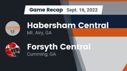 Recap: Habersham Central vs. Forsyth Central  2022