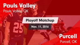 Matchup: Pauls Valley High vs. Purcell  2016