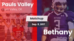 Matchup: Pauls Valley High vs. Bethany  2017