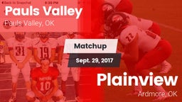 Matchup: Pauls Valley High vs. Plainview  2017