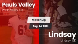 Matchup: Pauls Valley High vs. Lindsay  2018
