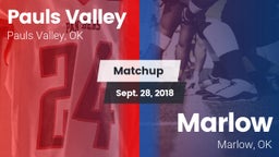 Matchup: Pauls Valley High vs. Marlow  2018