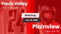 Matchup: Pauls Valley High vs. Plainview  2018
