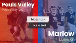 Matchup: Pauls Valley High vs. Marlow  2019