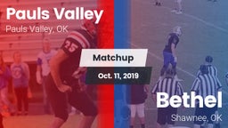 Matchup: Pauls Valley High vs. Bethel  2019