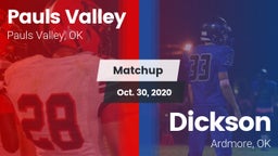 Matchup: Pauls Valley High vs. Dickson  2020