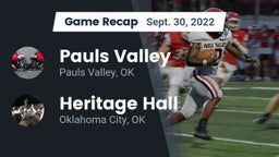 Recap: Pauls Valley  vs. Heritage Hall  2022