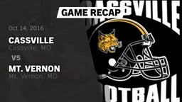 Recap: Cassville  vs. Mt. Vernon  2016